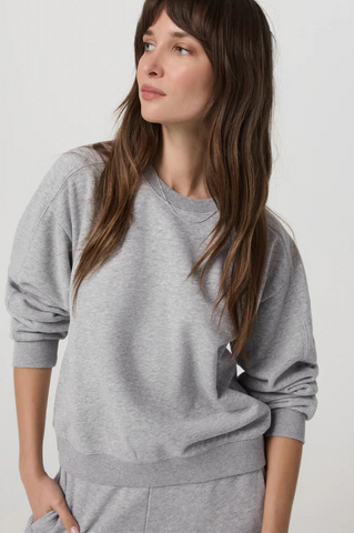 Vuori Sedona Seams Crew Women Light Heather Grey