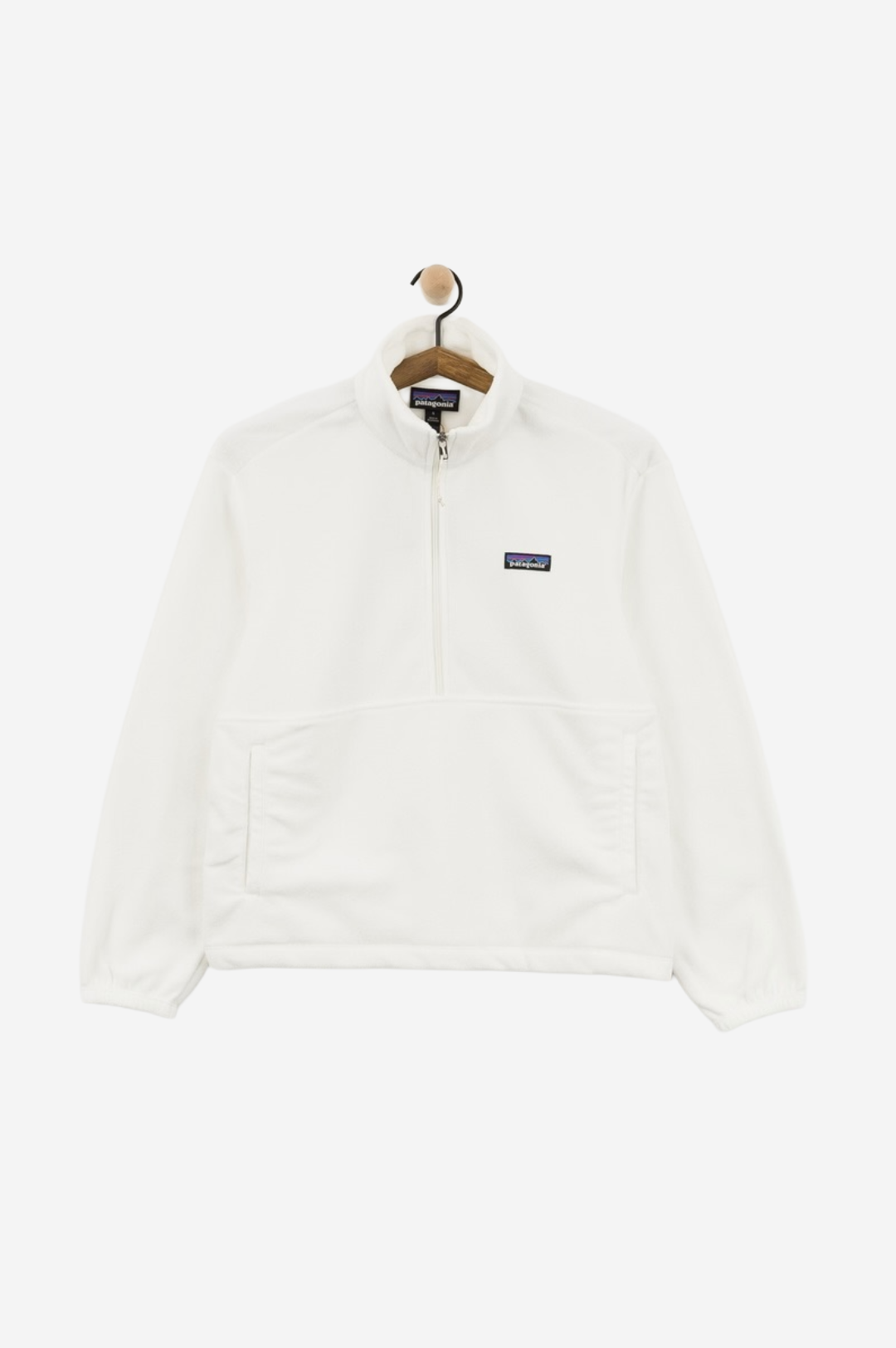 Patagonia Micro D 1/2 Zip Fleece Women Birch White