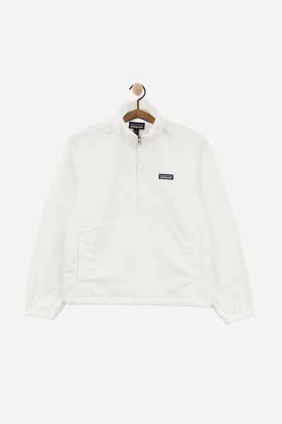 Patagonia Micro D 1/2 Zip Fleece Women Birch White