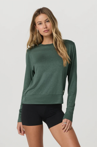 Vuori Daydream Crew Women Agate Green Heather