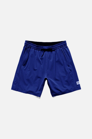 Reigning Champ 4-Way Stretch Nylon 7" Training Short Men Admiral Blue