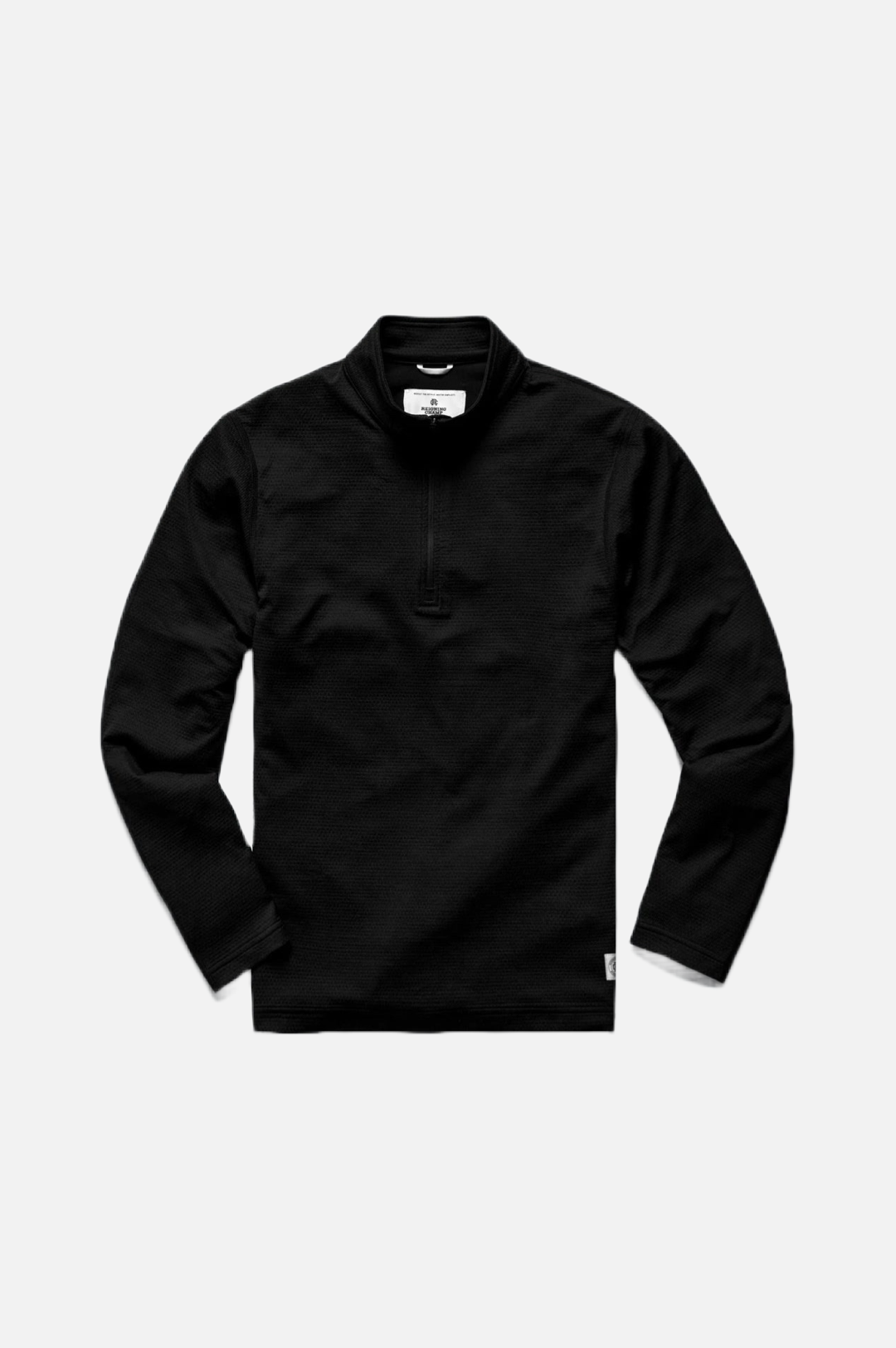 Reigning Champ Solotex Mesh Tiebreak Quarter Zip Men Heather Black