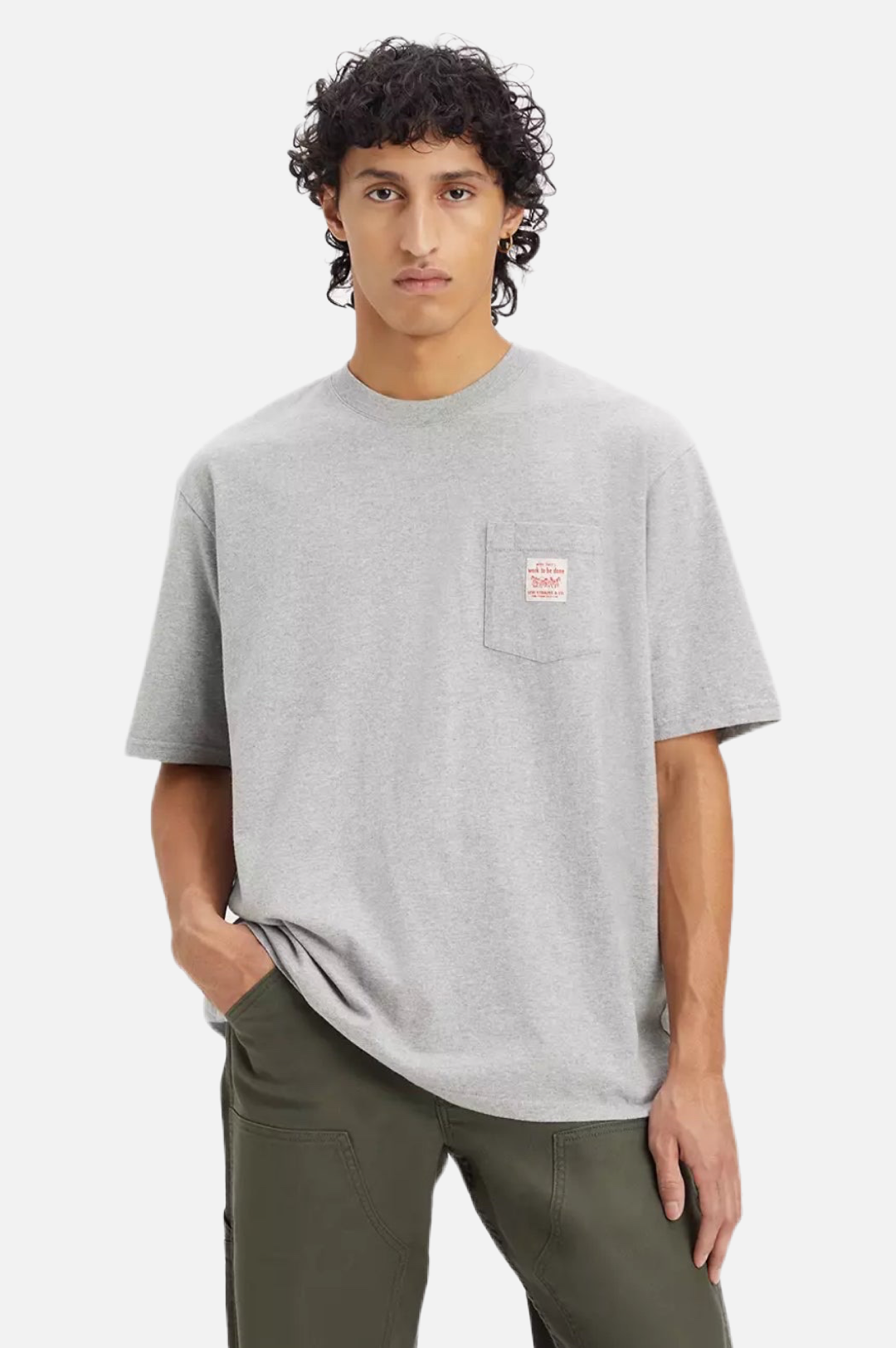 Levi's Workwear Tee Men Midtone Grey Heather