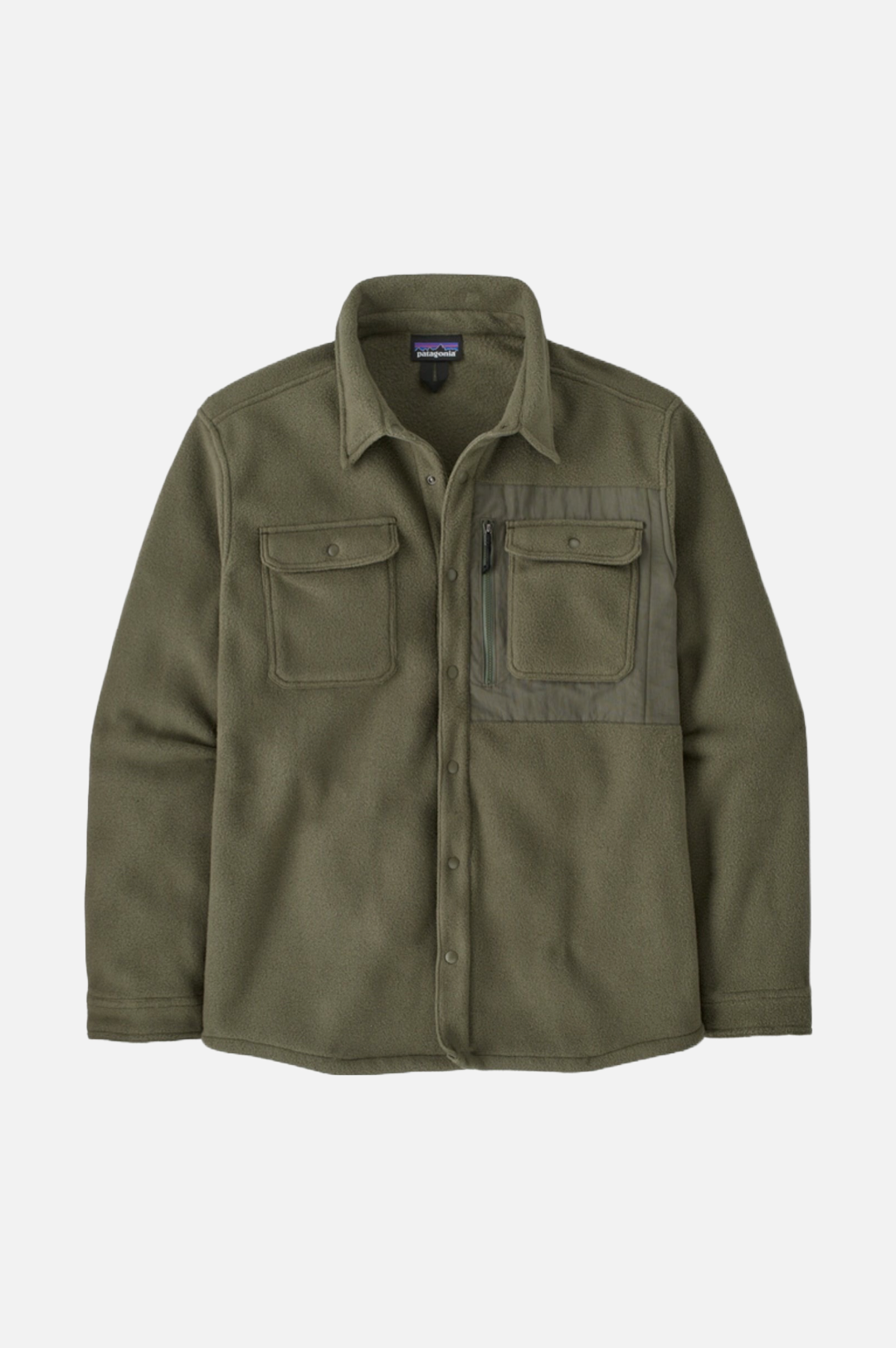 Patagonia Synch Fleece Shirt Jacket Men Basin Green
