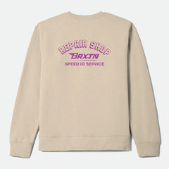 Brixton Free Crew Men Bone