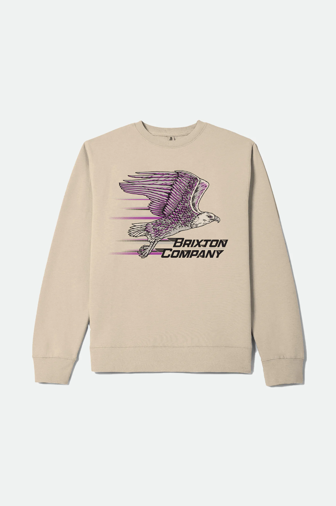 Brixton Free Crew Men Bone