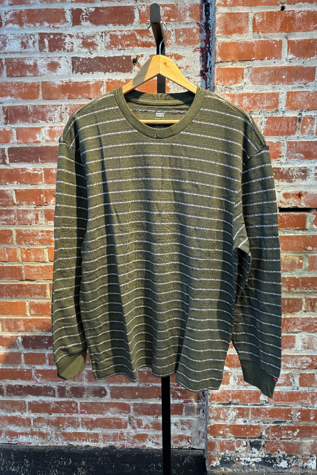 Levi's LS Authentic Tee Men Artie Jacquard Stripe Multi Stripe