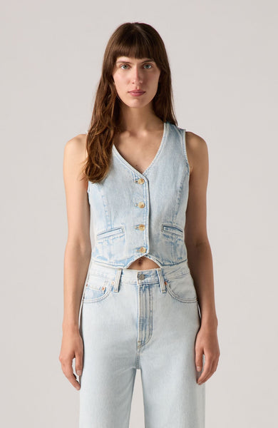 Levi's Amore Denim Vest Women Cause And Effect