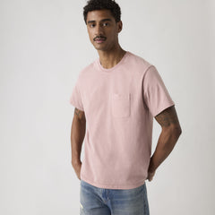 Levi's Essential Pocket Tee Men Garment Dye Woodrose Pink