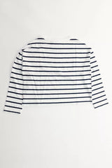 Levi's Julie Slub LS Women Saint Stripe Egret