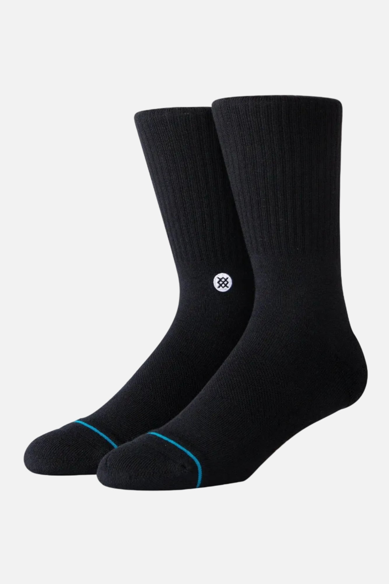Stance Icon Crew Sock Men Black/White