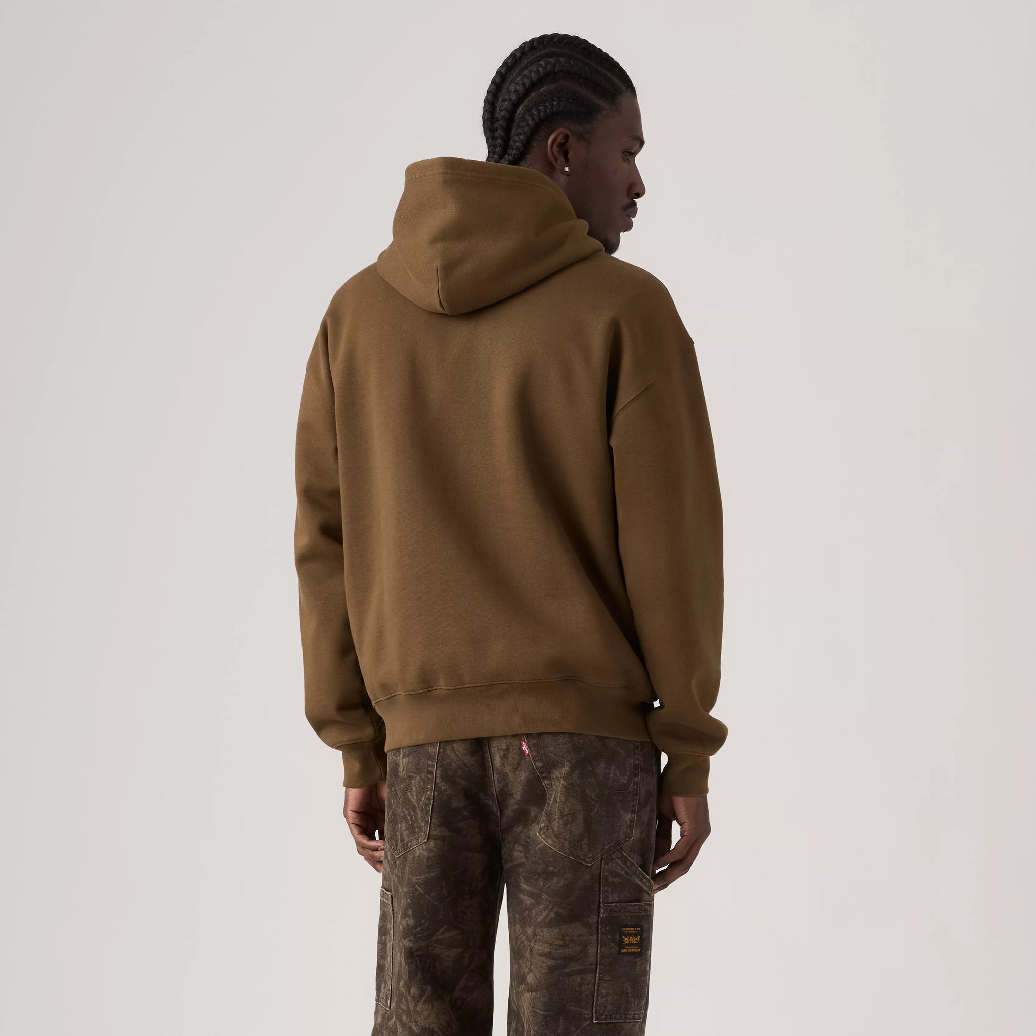 Levi's Workwear PO Hoodie Men Desert Palm Brown