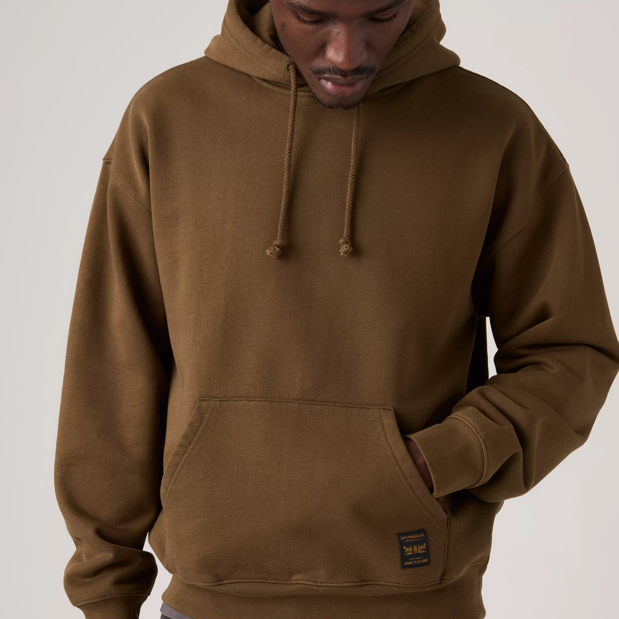 Levi's Workwear PO Hoodie Men Desert Palm Brown