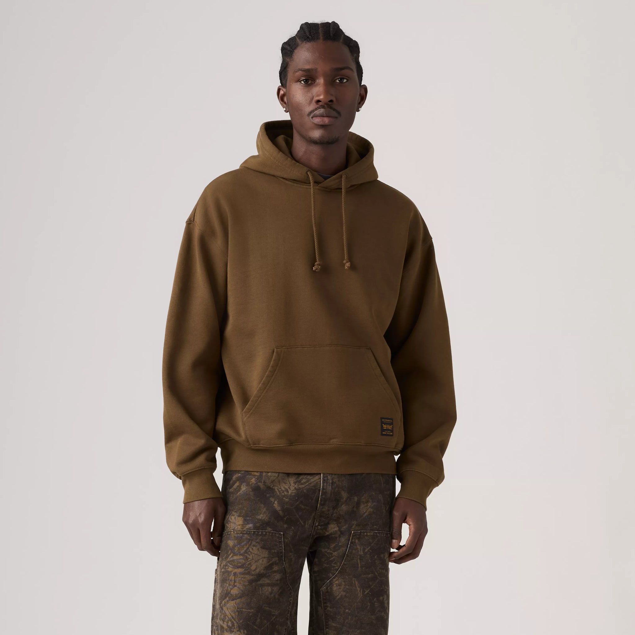 Levi's Workwear PO Hoodie Men Desert Palm Brown