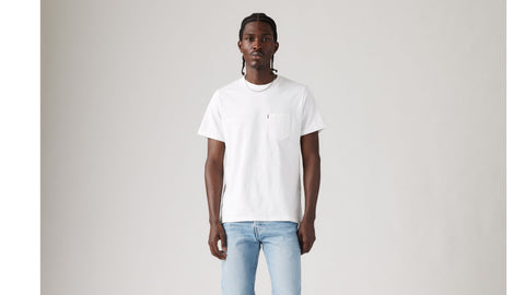 Levi’s SS Classic Pocket Tee Men White Slub