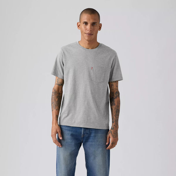 Levi’s SS Classic Pocket Tee Men Mid Tone Heather Grey