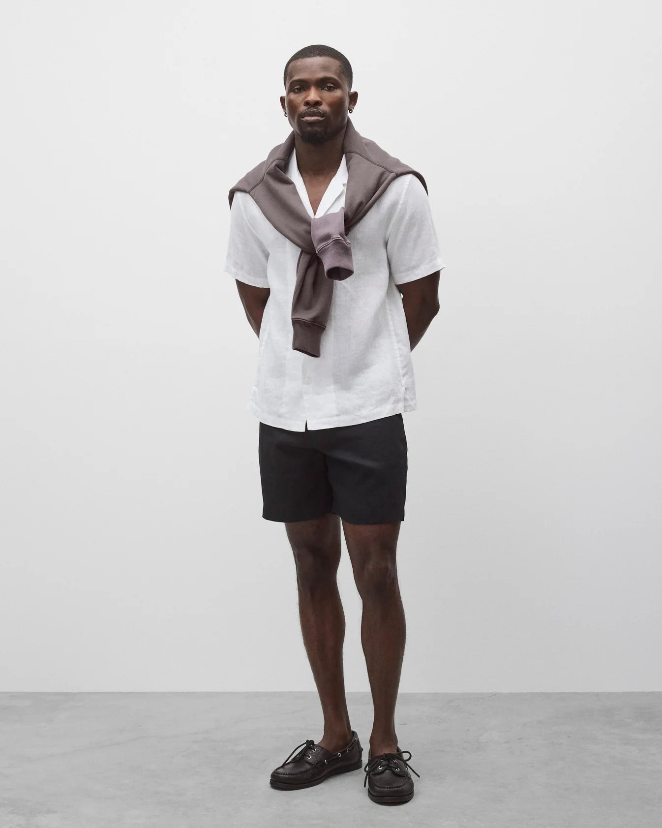 Reigning Champ Linen Venue Standard Short 7" Men Black