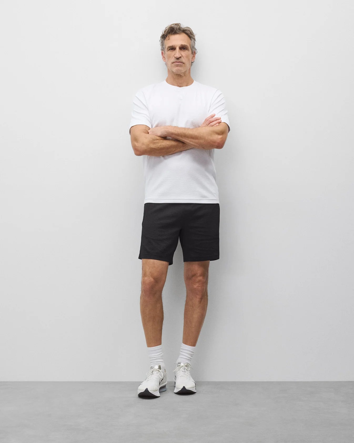 Reigning Champ Solotex Mesh Tiebreak Standard Short 7" Men Heather Black