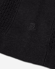 Reigning Champ Cotton Linen Victor Polo Men Black