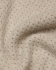 Reigning Champ Cotton Linen Victor Polo Men Heather Oatmeal