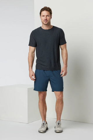 Vuori Strato Tech Tee Men Heather Charcoal