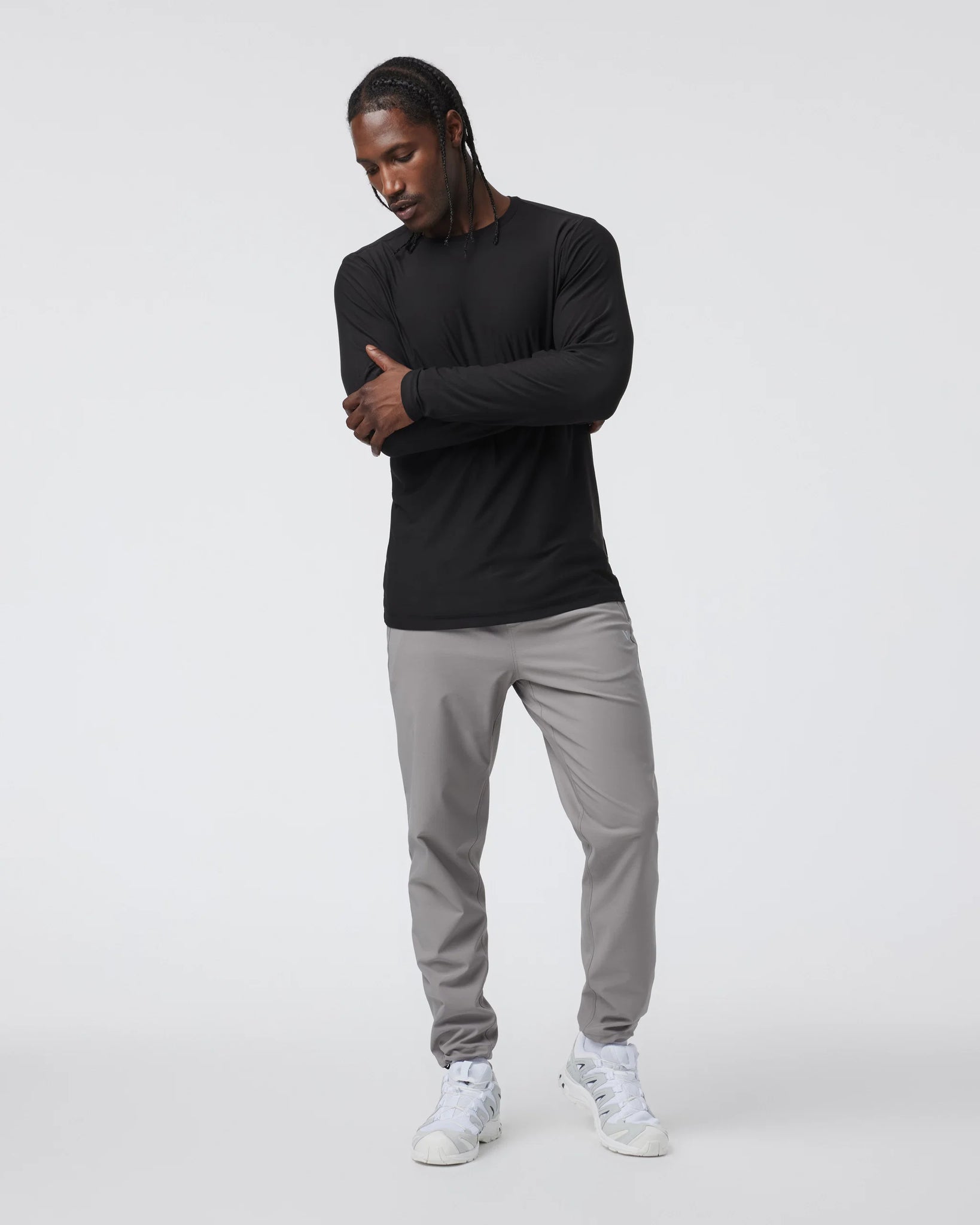 Vuori L/S Strato Tech Tee Men Black