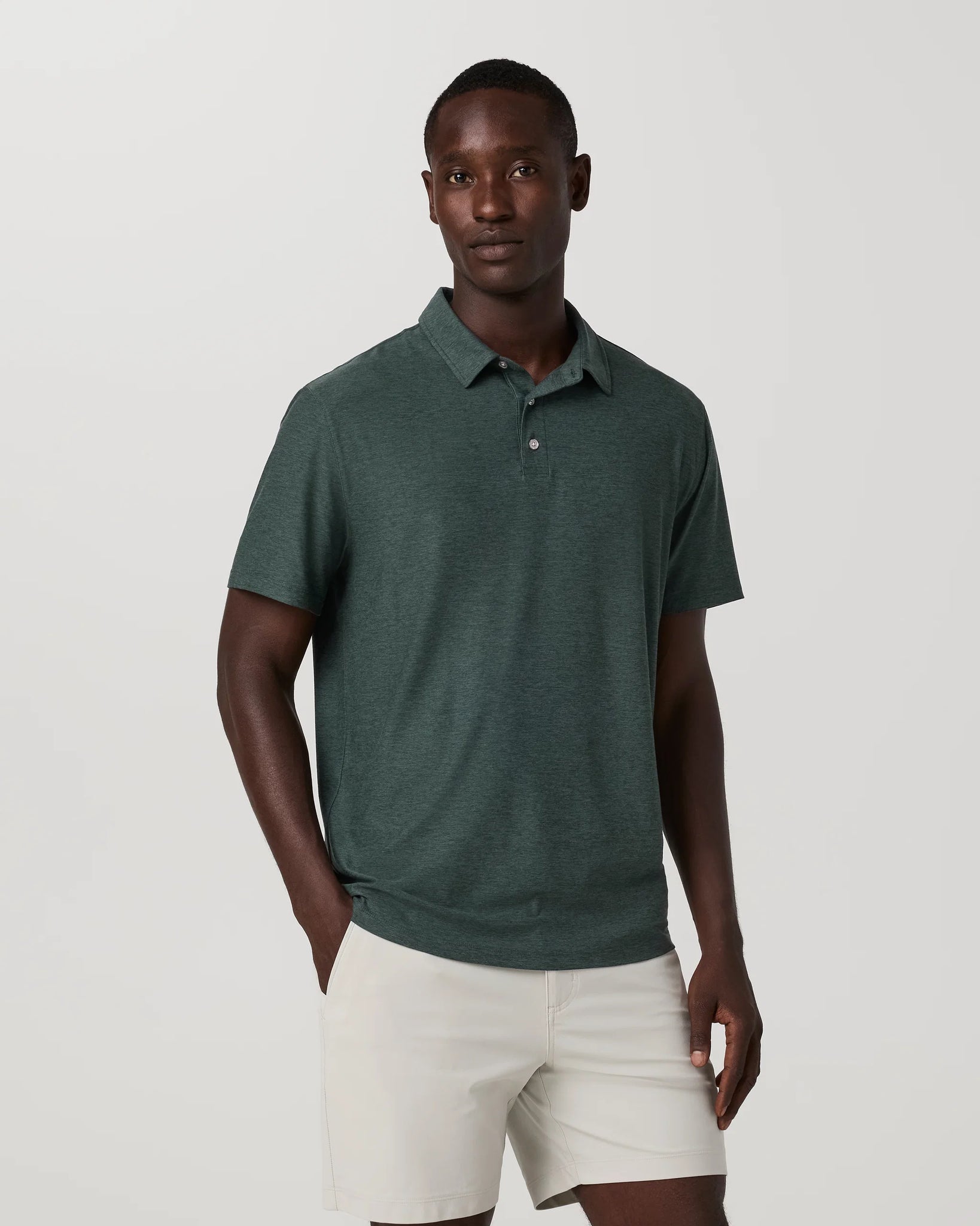 Vuori Strato Tech Polo Men Hemlock Heather