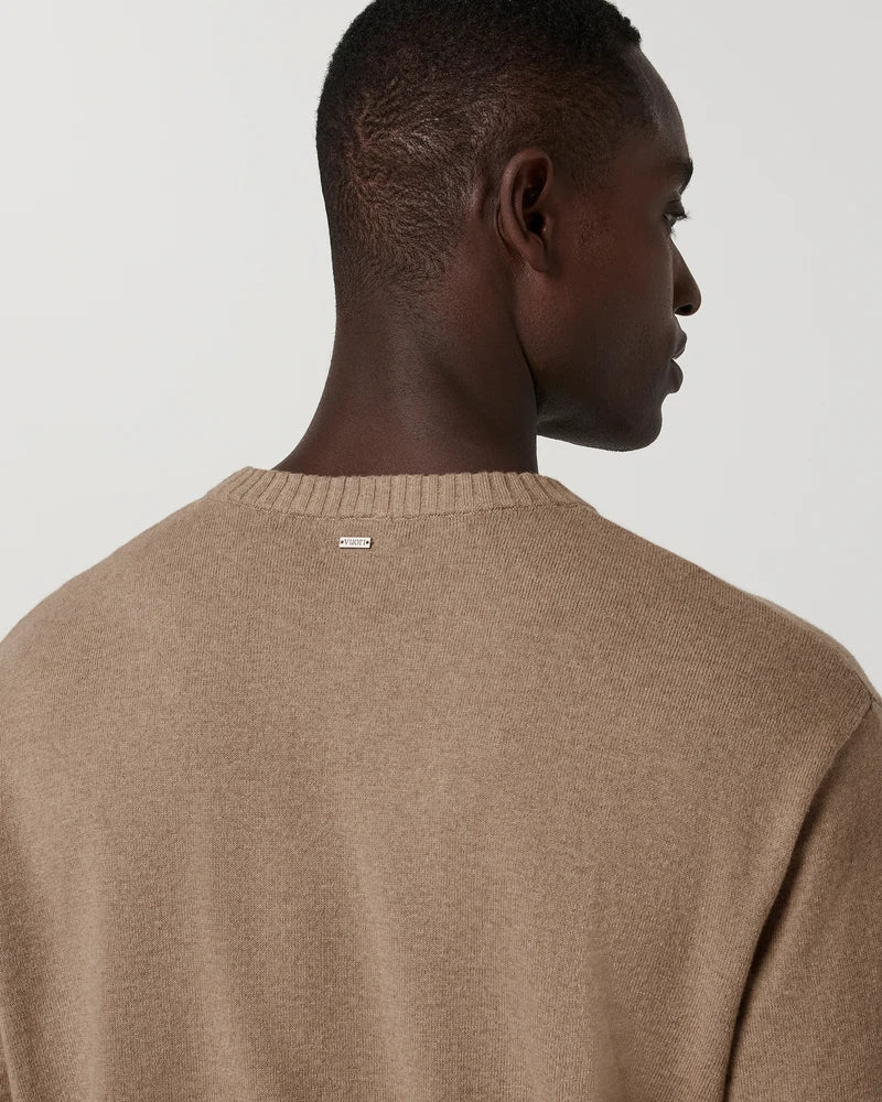 Vuori Fluent Sweater Men Toasty Beige Heather