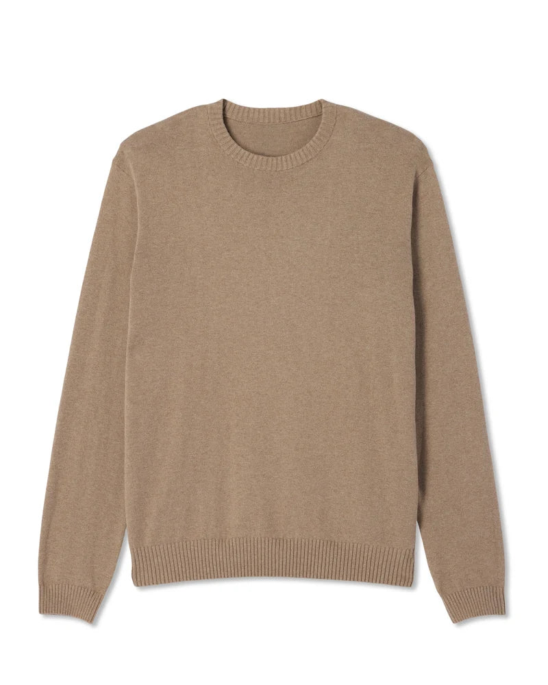 Vuori Fluent Sweater Men Toasty Beige Heather