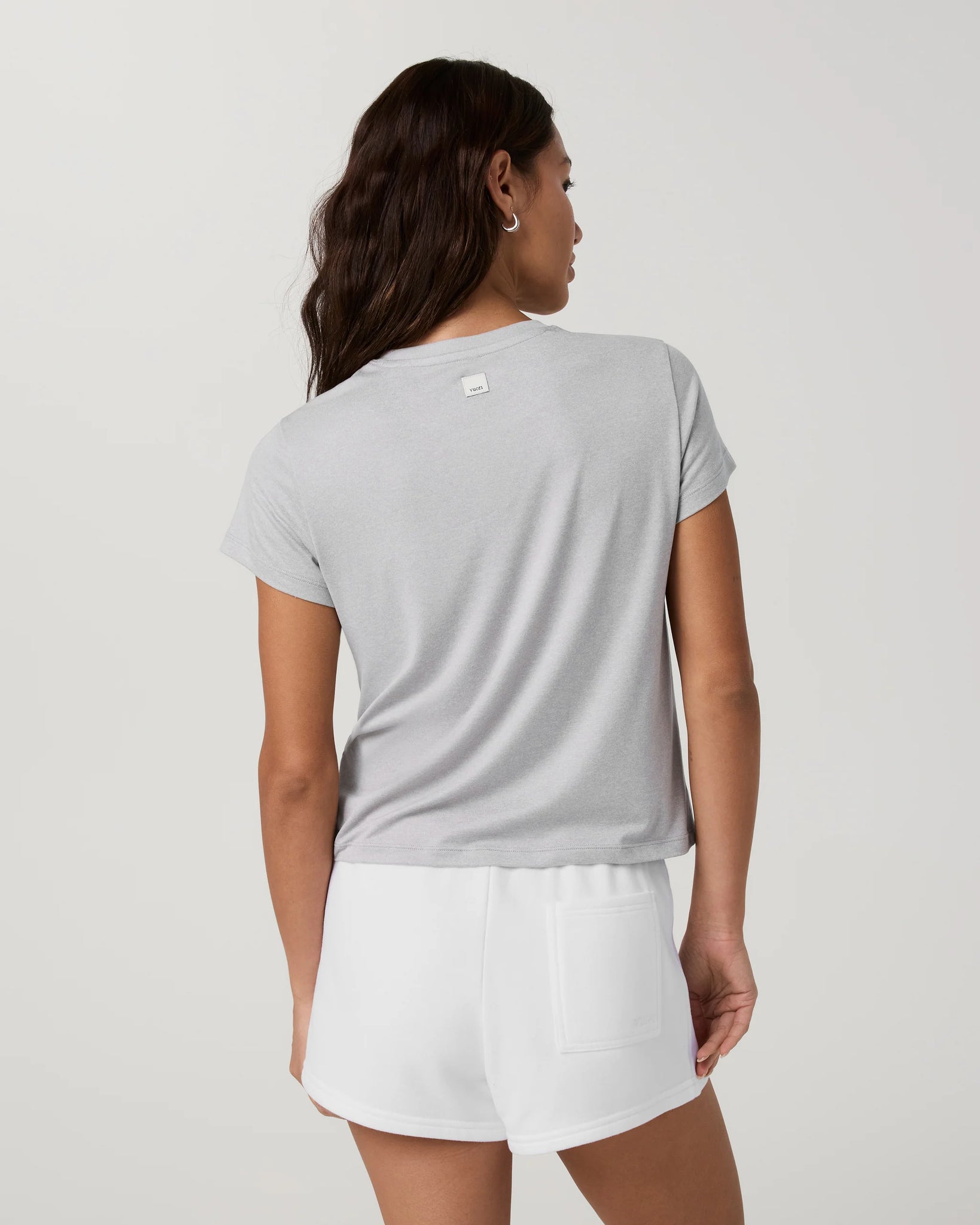 Vuori Energy Classic Tee Women Light Heather Grey