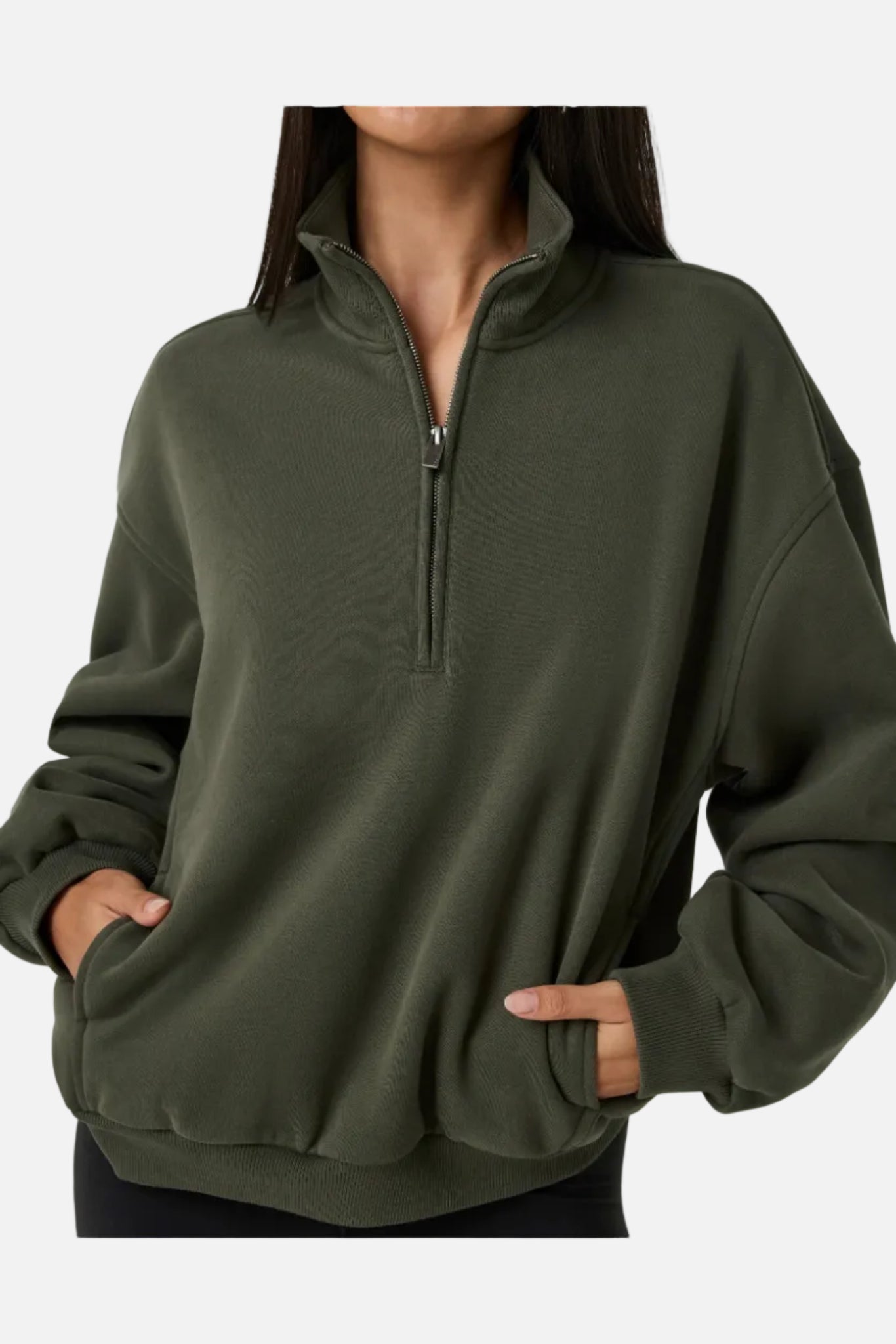 Vuori Restore OS Half Zip Women Army