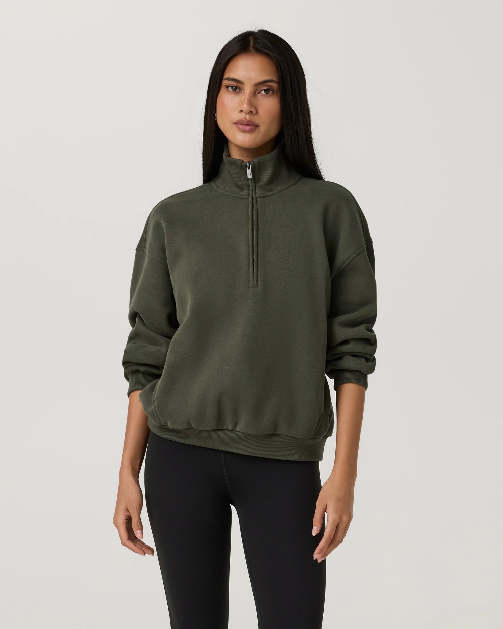 Vuori Restore OS Half Zip Women Army