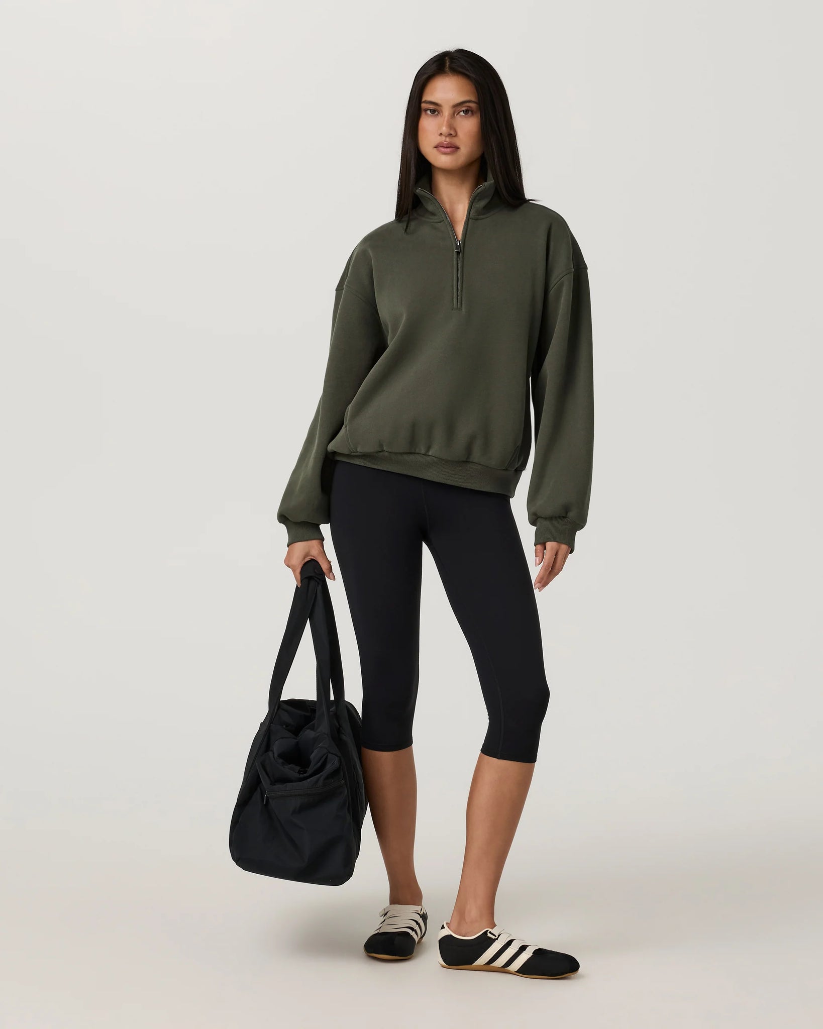 Vuori Restore OS Half Zip Women Army