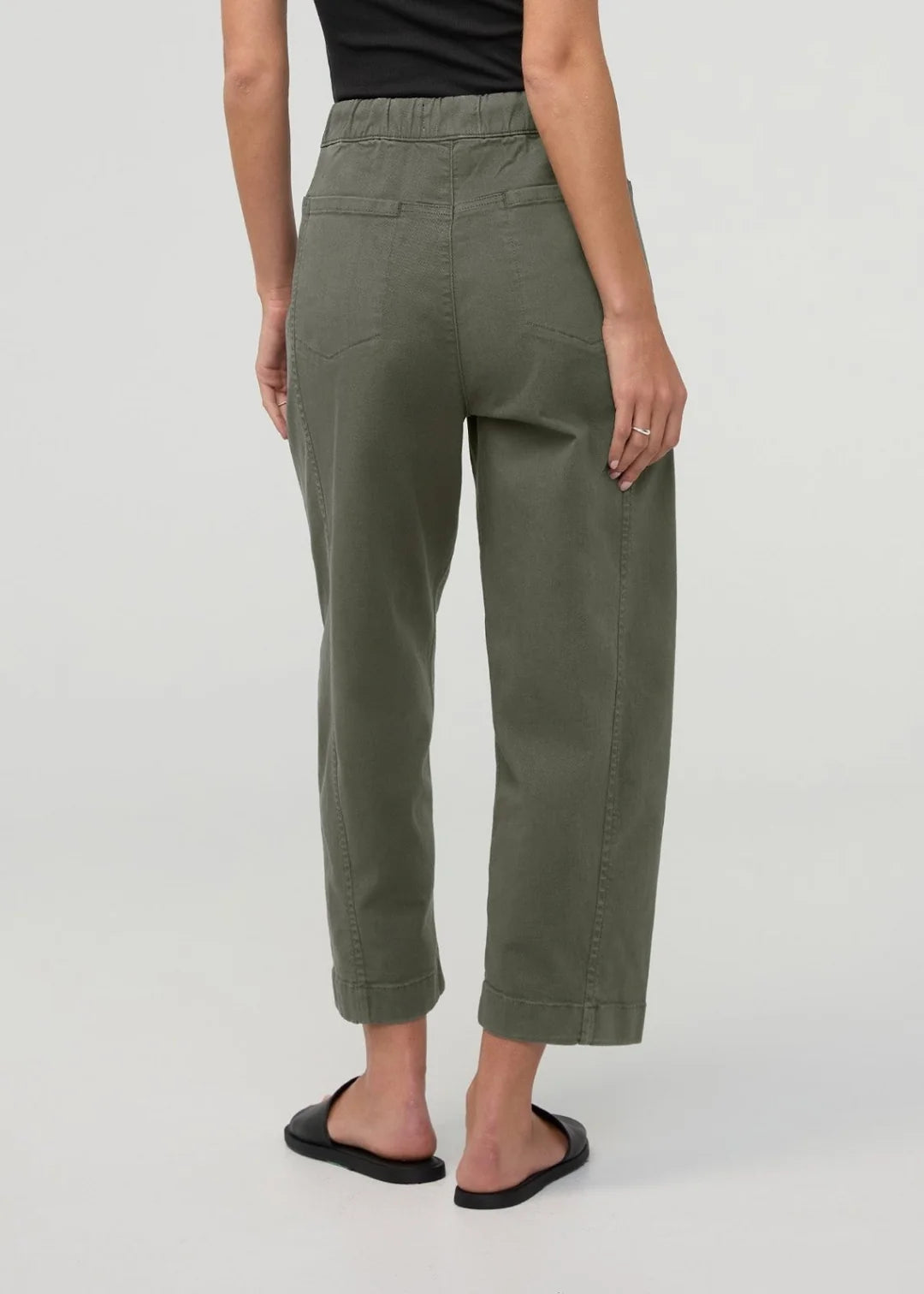 Duer FlexTwill Barrel Pull On Pant Women Thyme