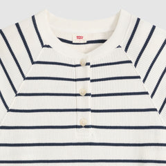Levi's Lassen Henley Women Brandy Stripe Navy Blazer