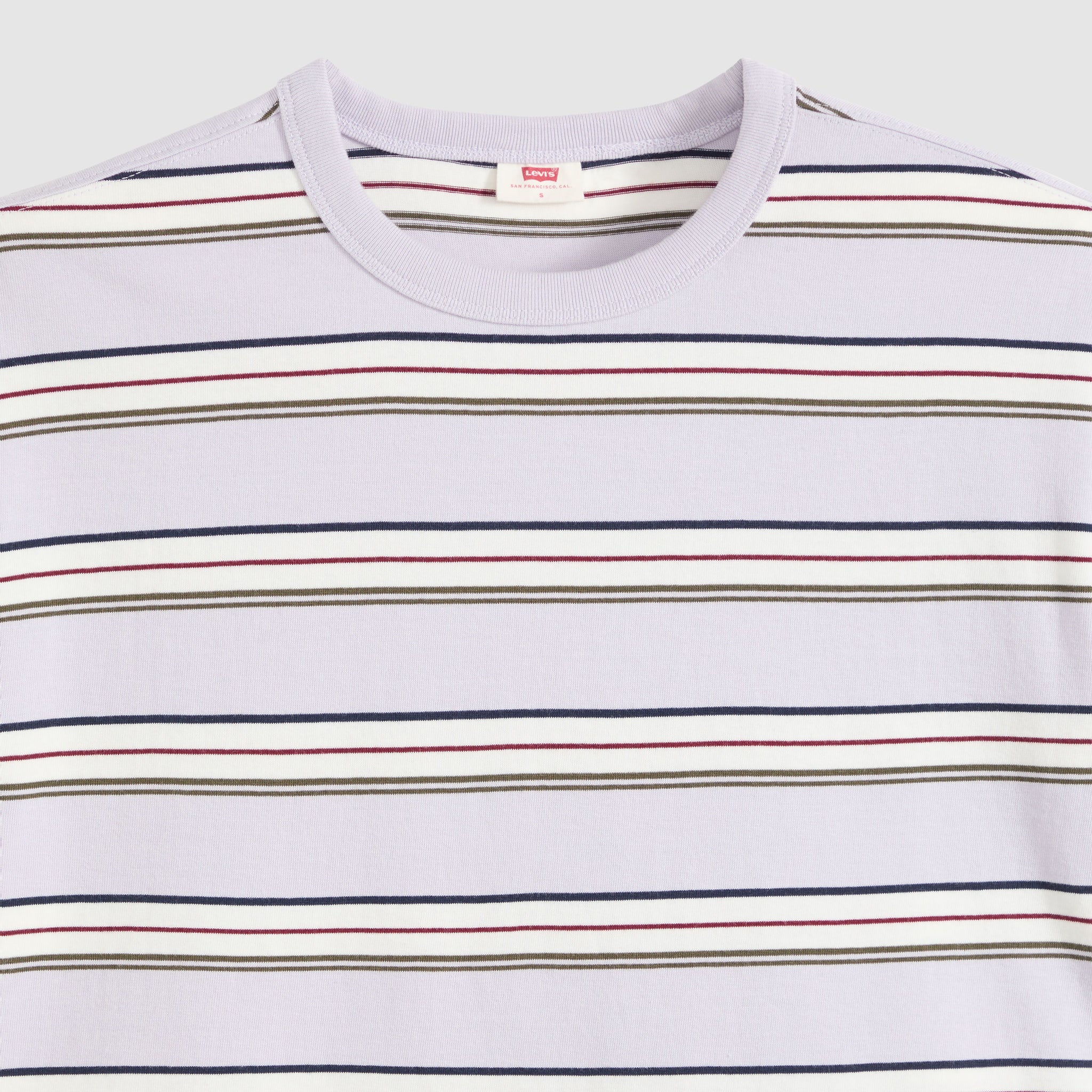 Levi's Vintage SS Tee Women Vida Stripe Lavender Blue