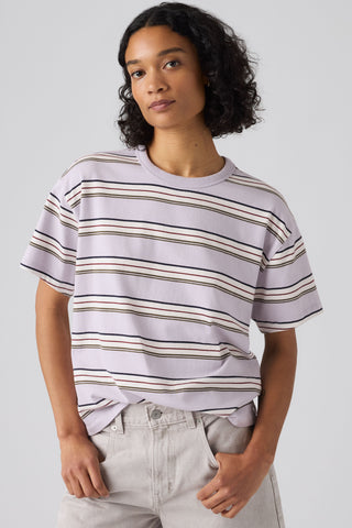 Levi's Vintage SS Tee Women Vida Stripe Lavender Blue