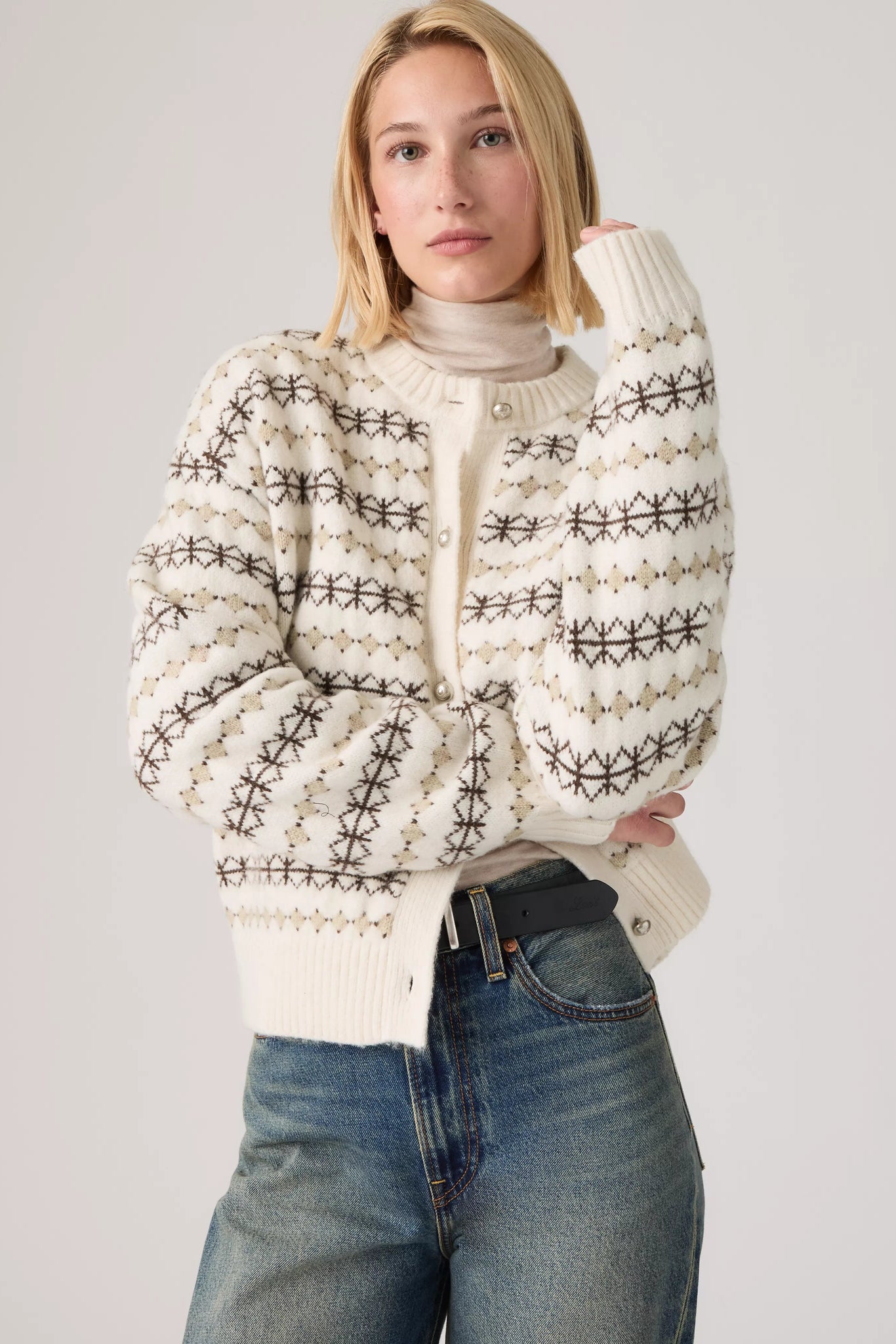 Levi's Charlotte Crewneck Cardigan Women Claire