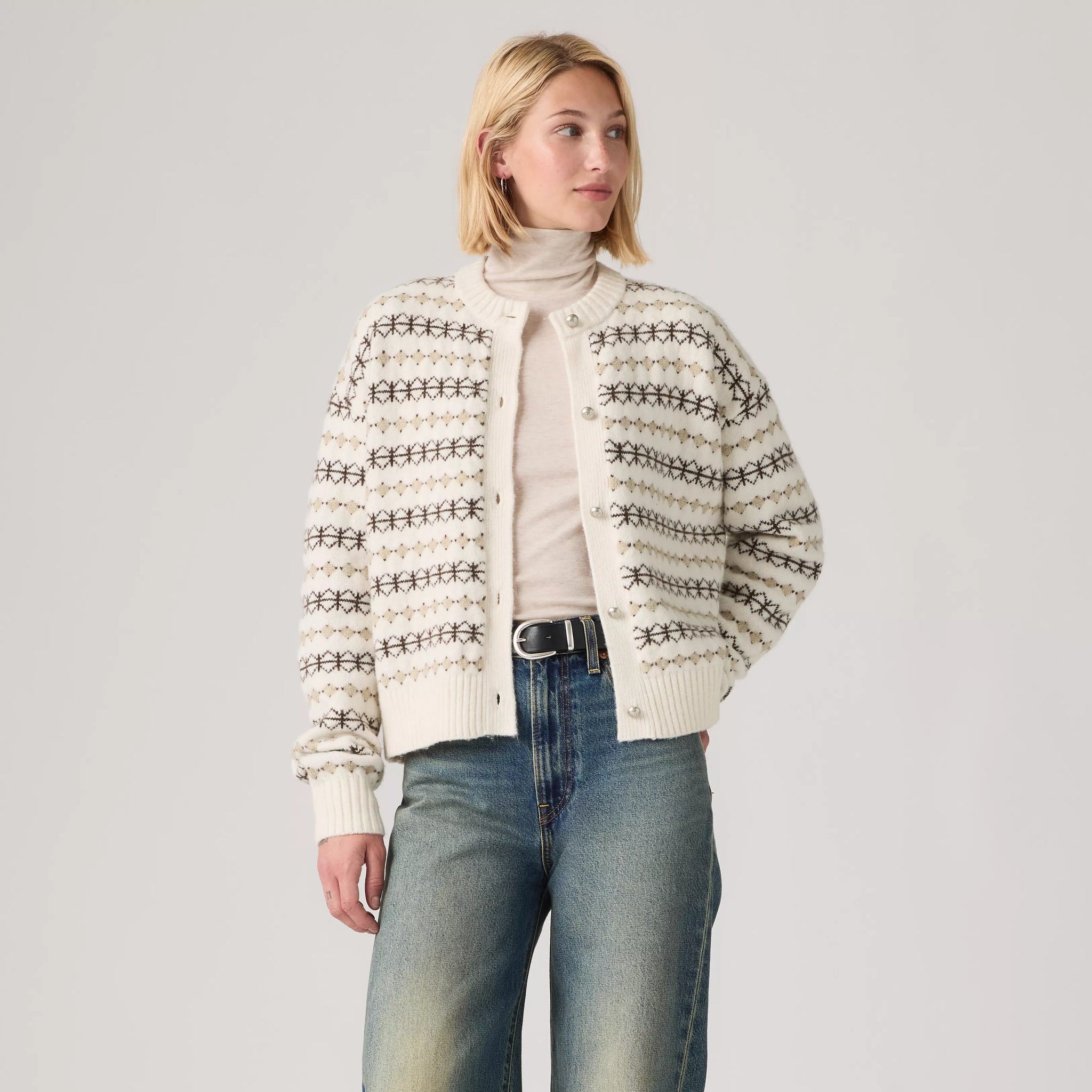 Levi's Charlotte Crewneck Cardigan Women Claire