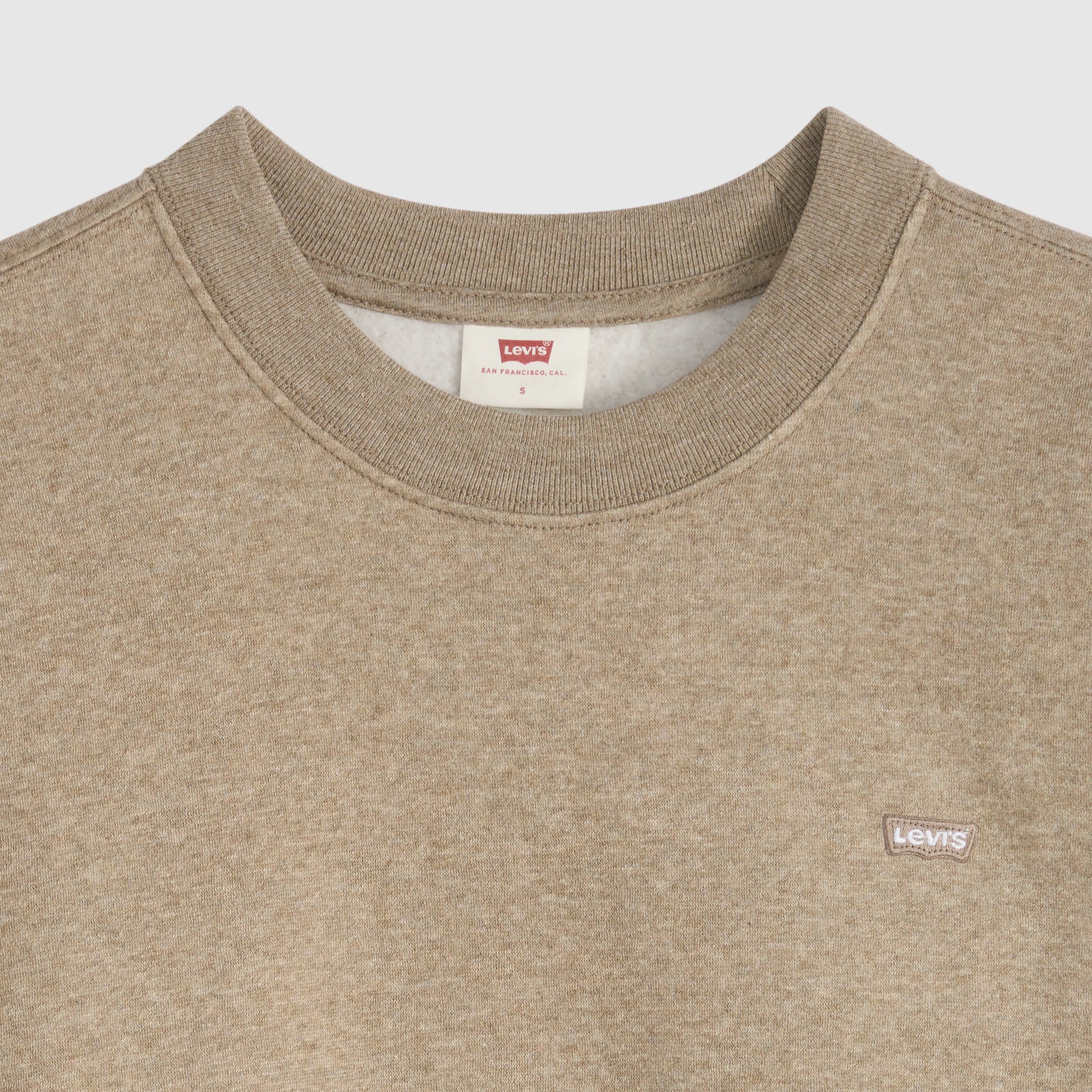 Levi's Everyday Crewneck Sweatshirt Women Taupe Grey