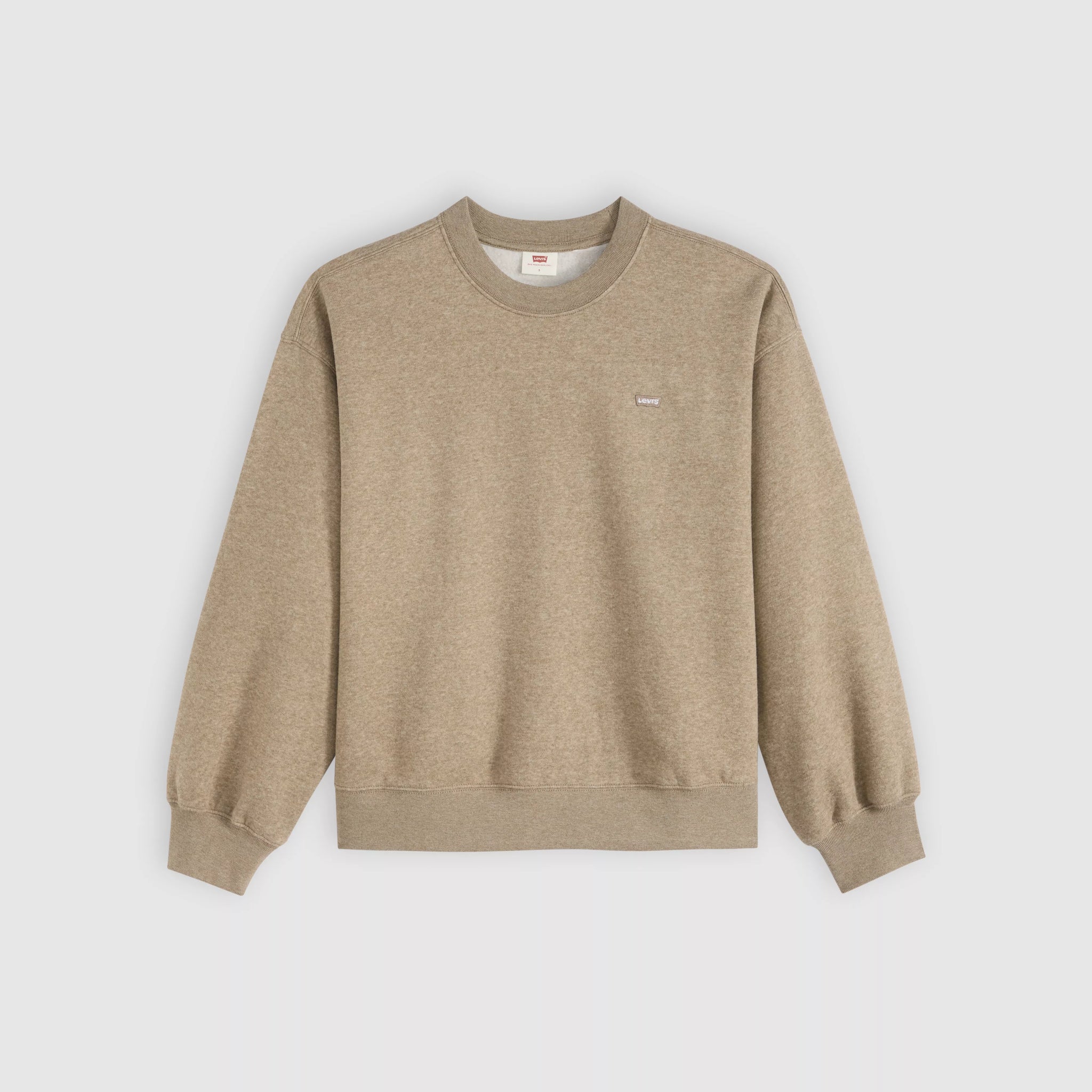 Levi's Everyday Crewneck Sweatshirt Women Taupe Grey