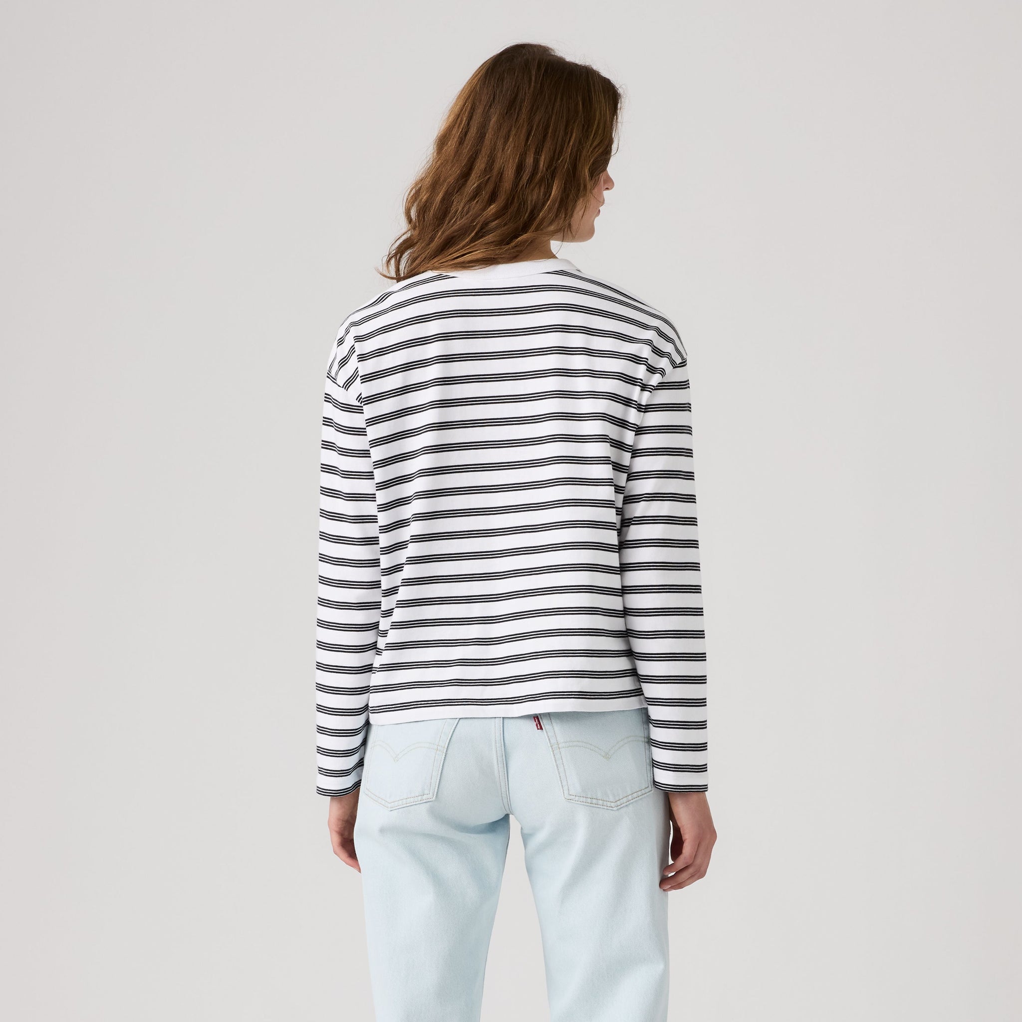 Levi's Vintage LS Tee Women Paloma Stripe Bright White