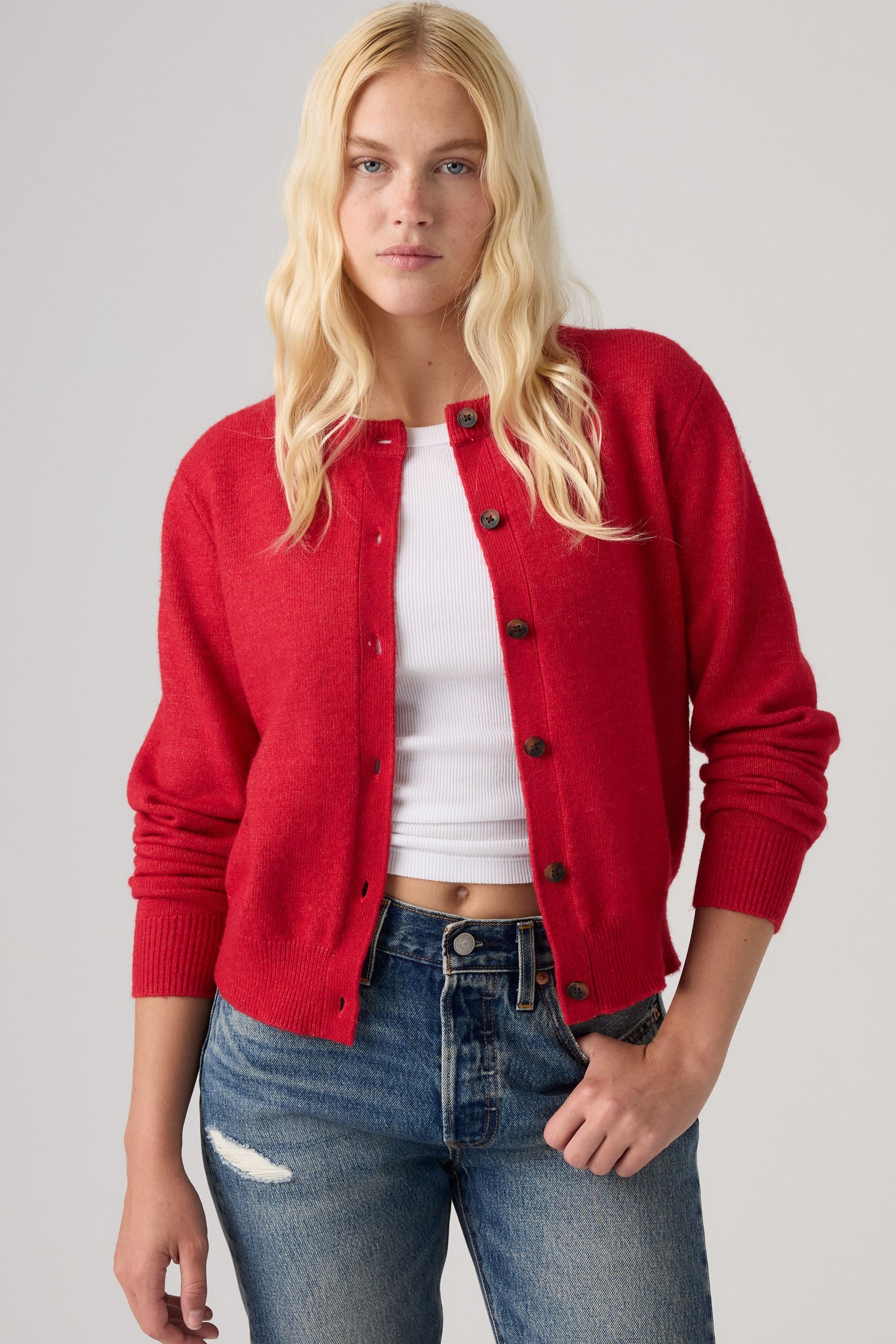 Levi's Claire Caridgan Women True Red