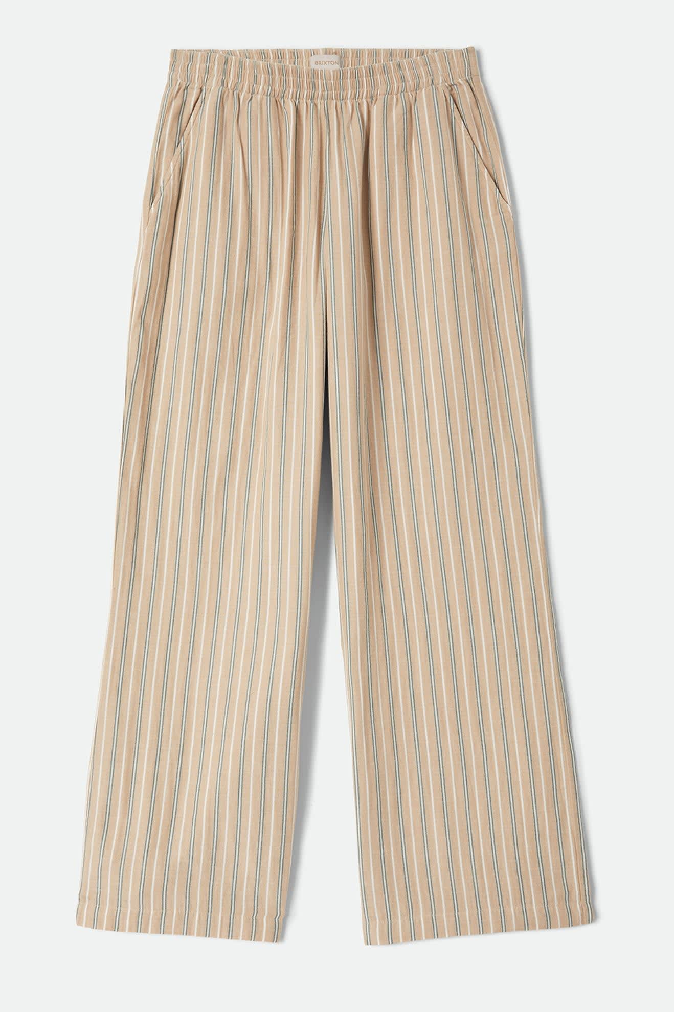 Brixton Lounge Pant Women Sand Stripe