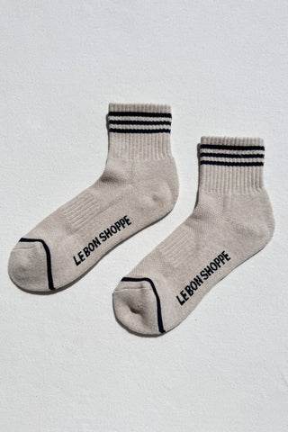Le Bon Girlfriend Socks: Oatmeal
