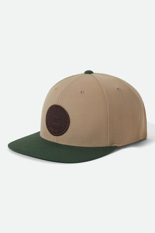 Brixton Oath III Snapback Khaki Primal Green