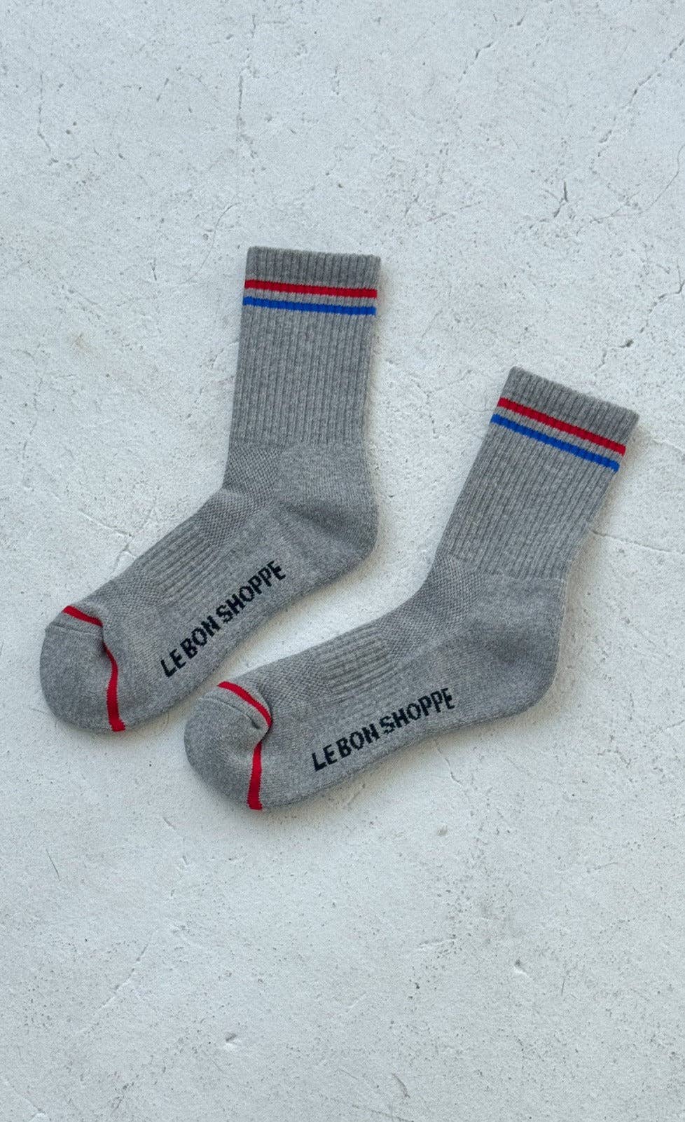 Le Bon Boyfriend Socks: True Grey