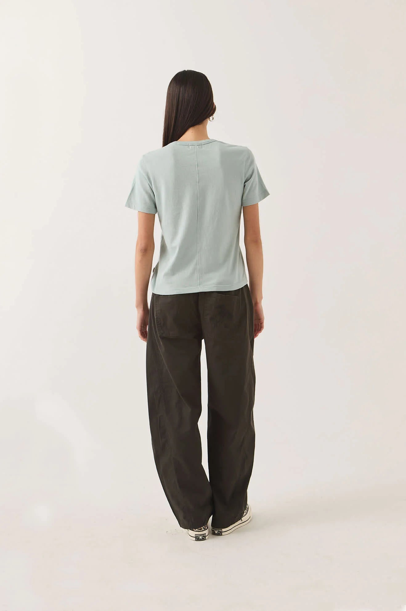 Brixton Carefree Organic GD Perfect Tee Women Sea Grass