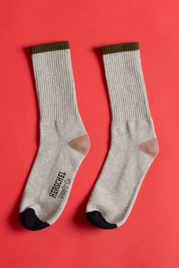 Herschel Classic Fit Crew Sock Light Grey