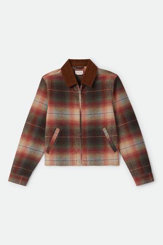 Brixton Mechanics Garage Zip Jacket Women Multi Shadow